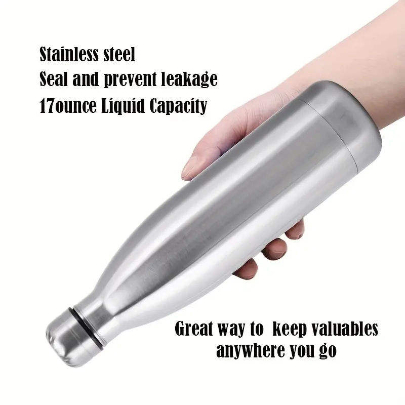 Premium Stainless Steel Water Bottle 1 Litre (1000ml) | Vacuum Insulated | Leak Proof | BPA Free | Hot & Cold Flask