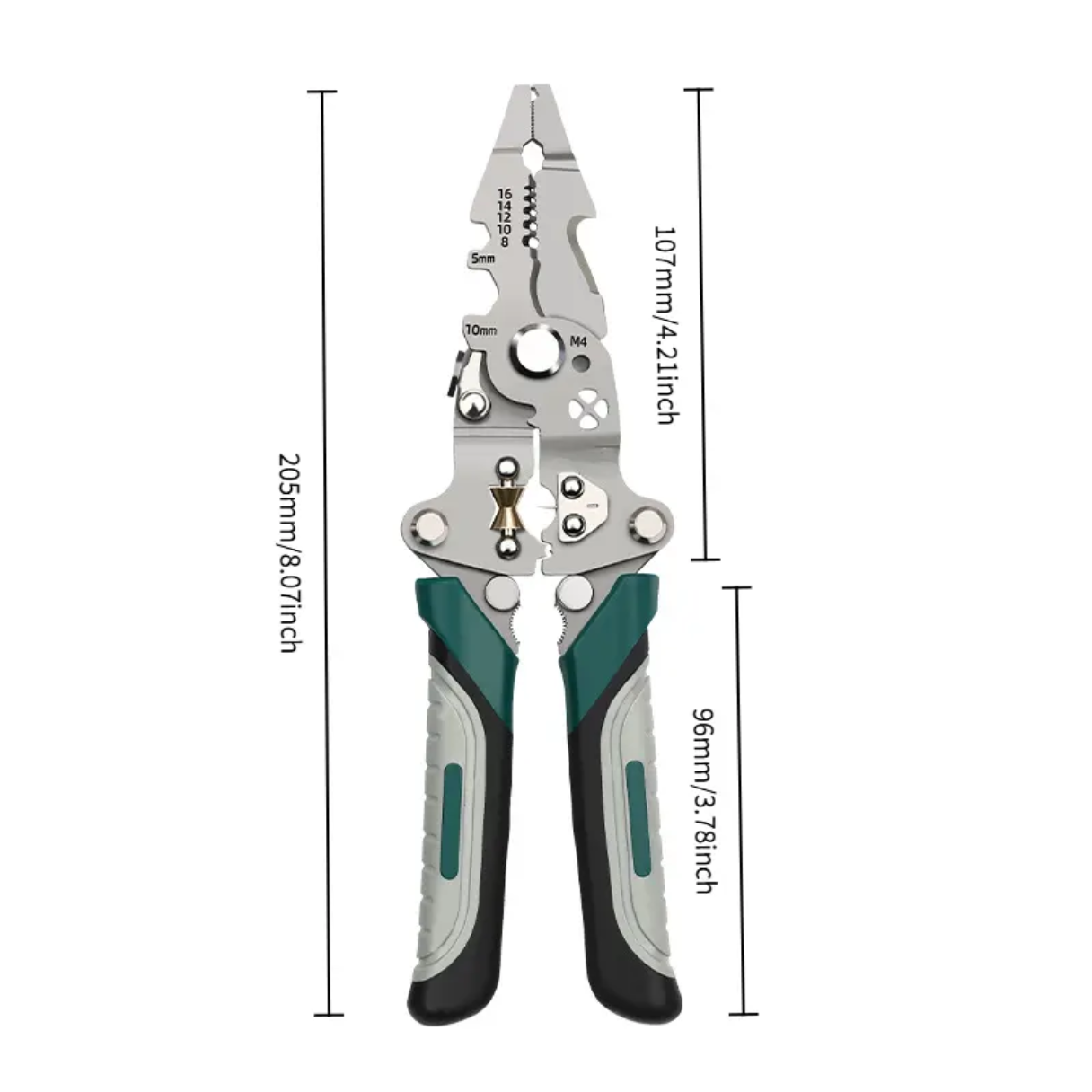 18-in-1 Foldable Wire Stripper Tool | Multifunction Wire Cutter, Crimping & Cable Stripping Pliers | Stainless Steel Electrician Hand Tool