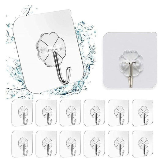 Flower Wall Sticker Hook – Strong Self Adhesive Wall Hook (Pack of 25)
