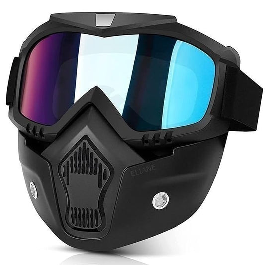 Bike Goggle Mask Rainbow | Anti Scratch UV Protective Riding Mask