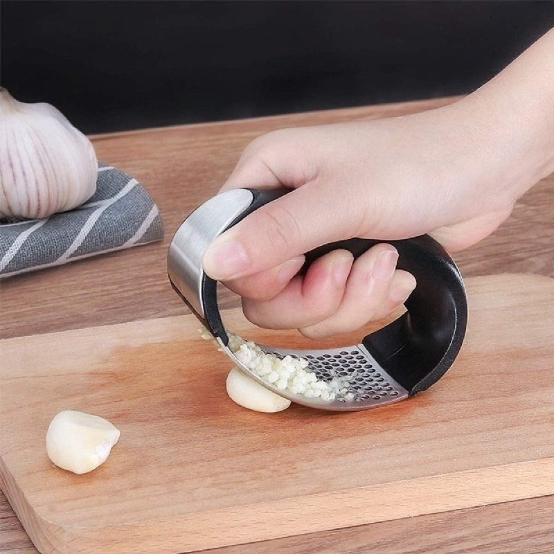 Stainless Steel Garlic Press Rocker | Professional Garlic Crusher & Mincer