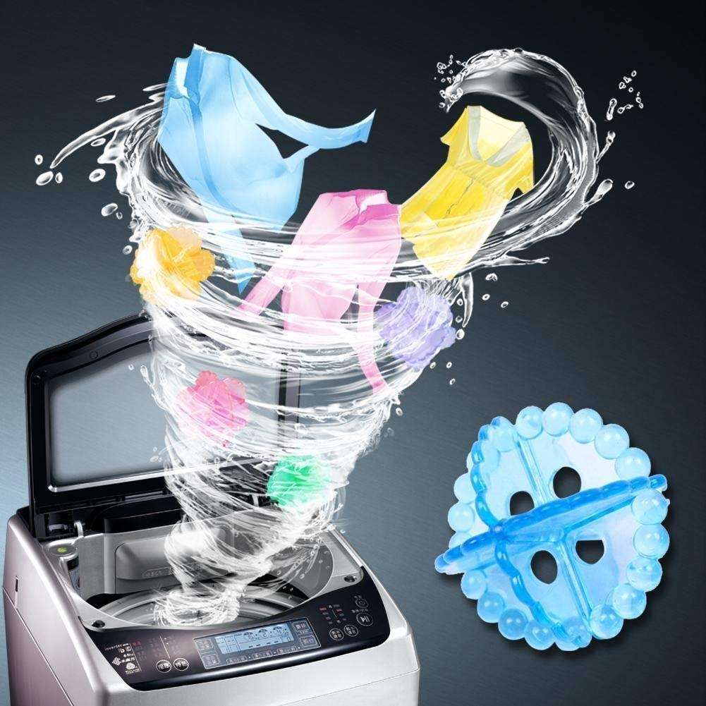 4 Pcs Reusable Laundry Dryer Balls | Anti-Wrap Washing Machine Balls