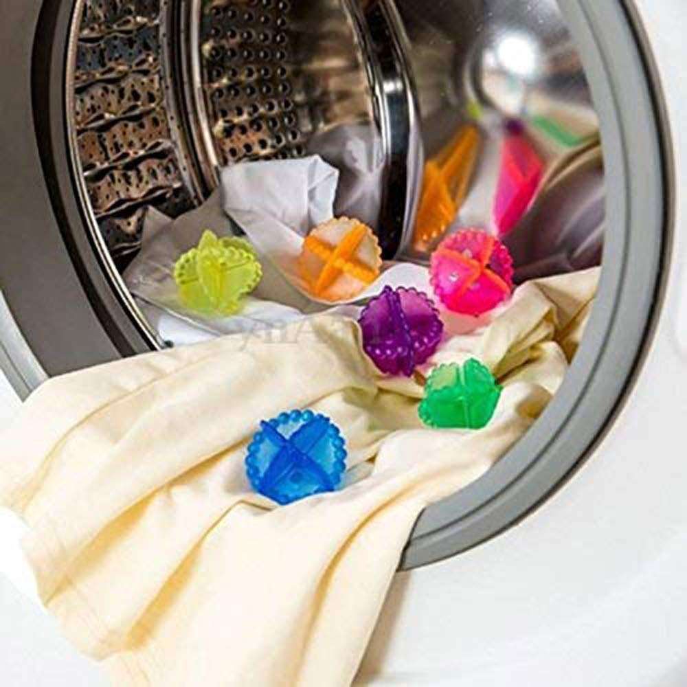 4 Pcs Reusable Laundry Dryer Balls | Anti-Wrap Washing Machine Balls