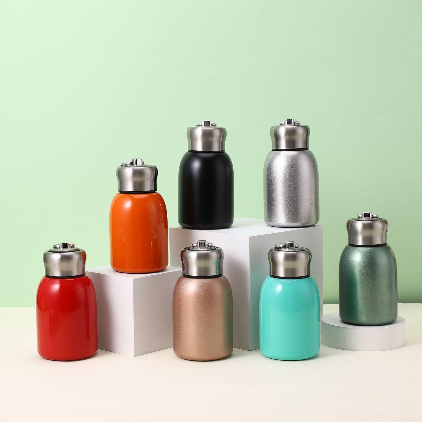 300ml Mini Vacuum Insulated Stainless Steel Water Bottle | Hot & Cold Flask | Leakproof Travel Mug