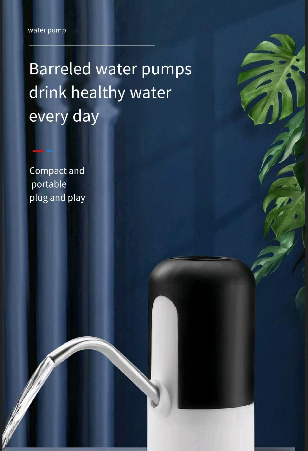 Automatic USB Rechargeable Water Bottle Dispenser Pump for 20 Litre Can | One Touch Electric Water Pump | Portable USB Charging