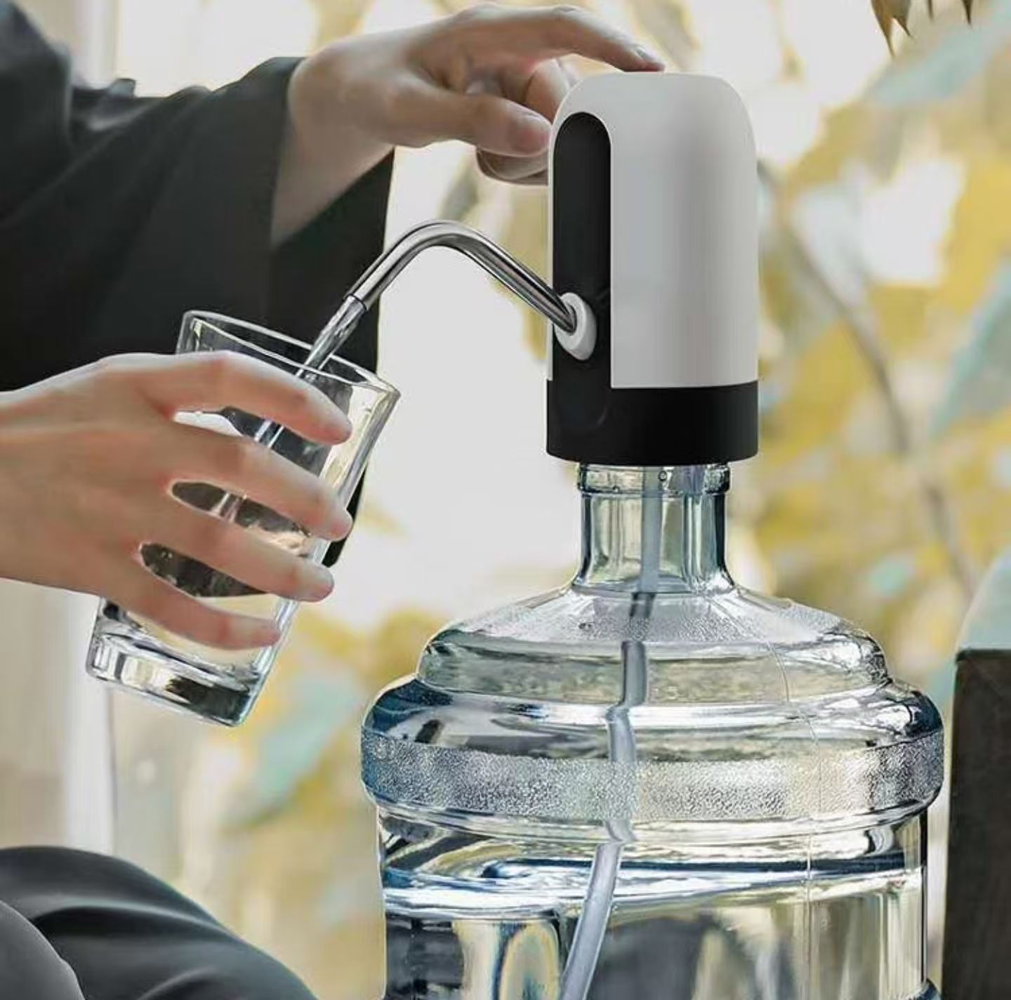 Automatic USB Rechargeable Water Bottle Dispenser Pump for 20 Litre Can | One Touch Electric Water Pump | Portable USB Charging