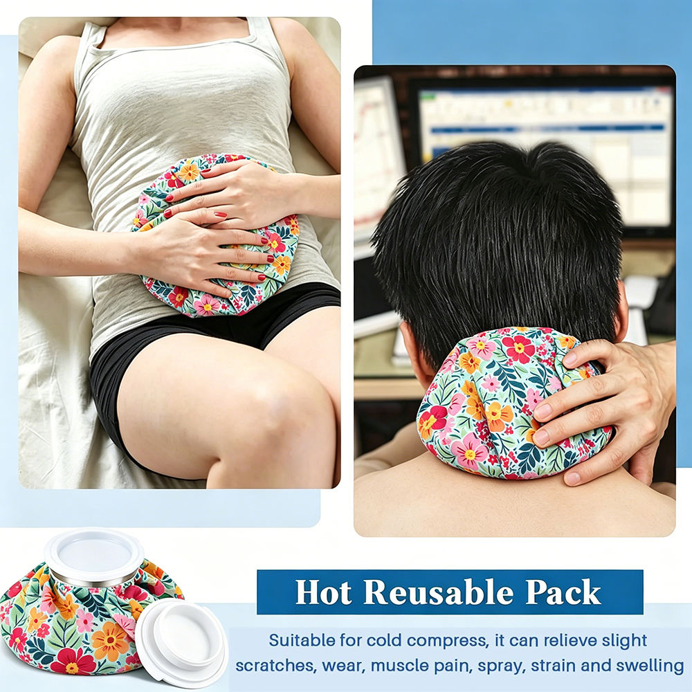 Hot & Cold Ice Bag for Pain Relief | Reusable Ice Pack (Small)