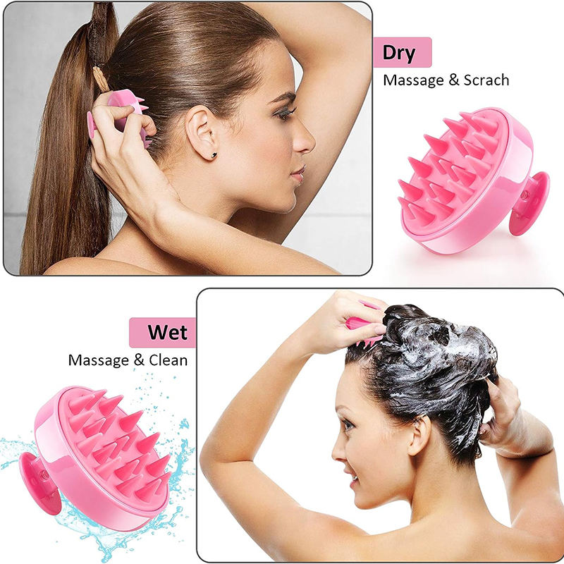 Hair Scalp Massager Brush | Soft Silicone Shampoo Scalp Scrubber