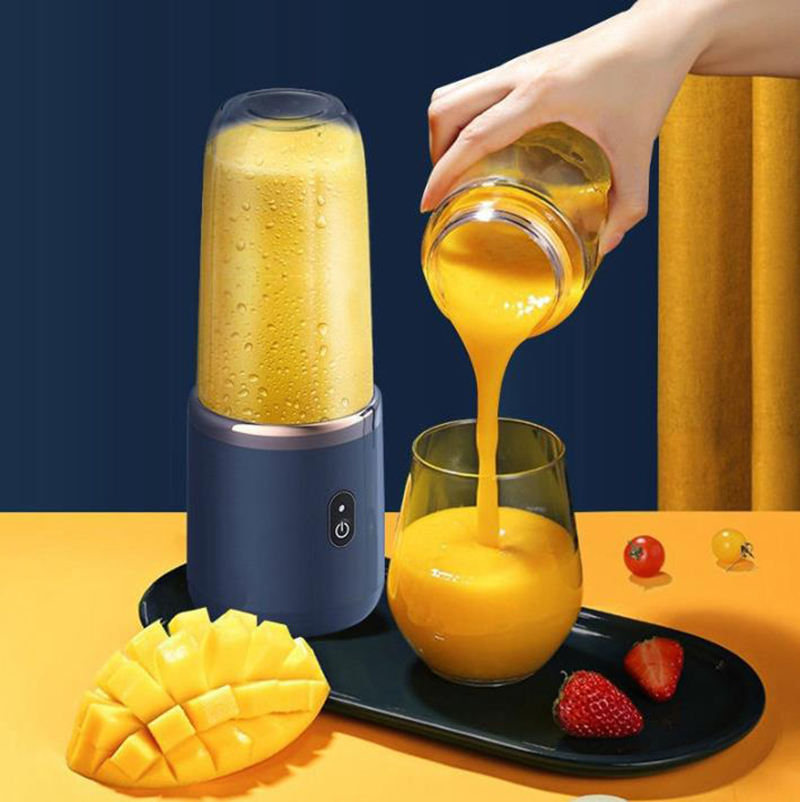 Portable USB Rechargeable Juicer Blender Bottle | 6 Blades | Electric Mini Fruit Mixer | Travel Smoothie Maker | 380ml