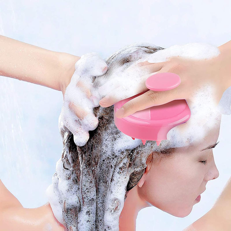 Hair Scalp Massager Brush | Soft Silicone Shampoo Scalp Scrubber