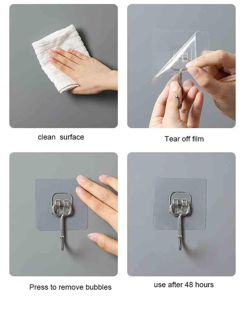 Flower Wall Sticker Hook – Strong Self Adhesive Wall Hook (Pack of 25)