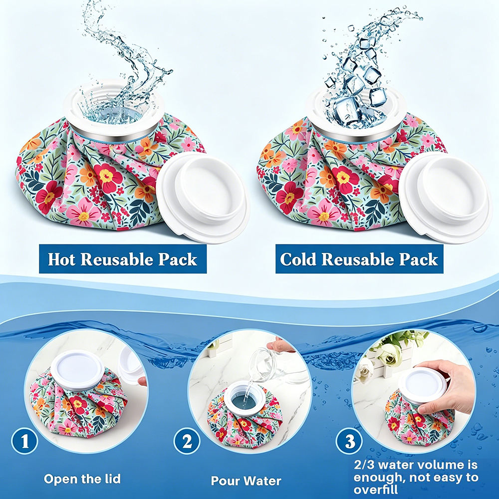 Hot & Cold Ice Bag for Pain Relief | Reusable Ice Pack (Small)