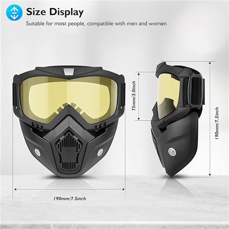 Bike Goggle Mask Rainbow | Anti Scratch UV Protective Riding Mask