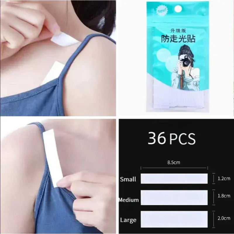 Fashion Body Tape (36 Strips) | Double Sided Clothing Tape for Dresses & Bras