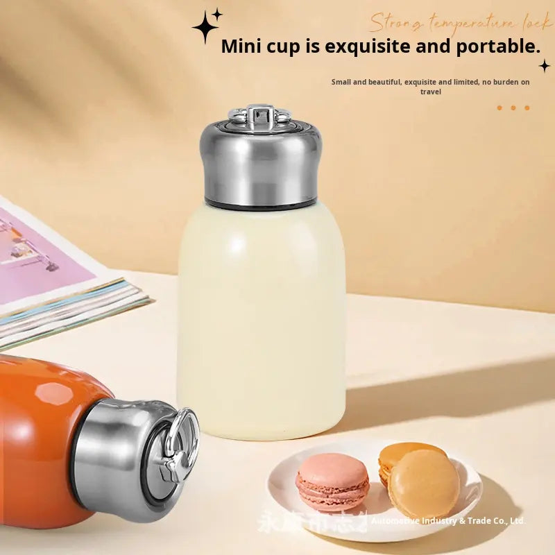 300ml Mini Vacuum Insulated Stainless Steel Water Bottle | Hot & Cold Flask | Leakproof Travel Mug