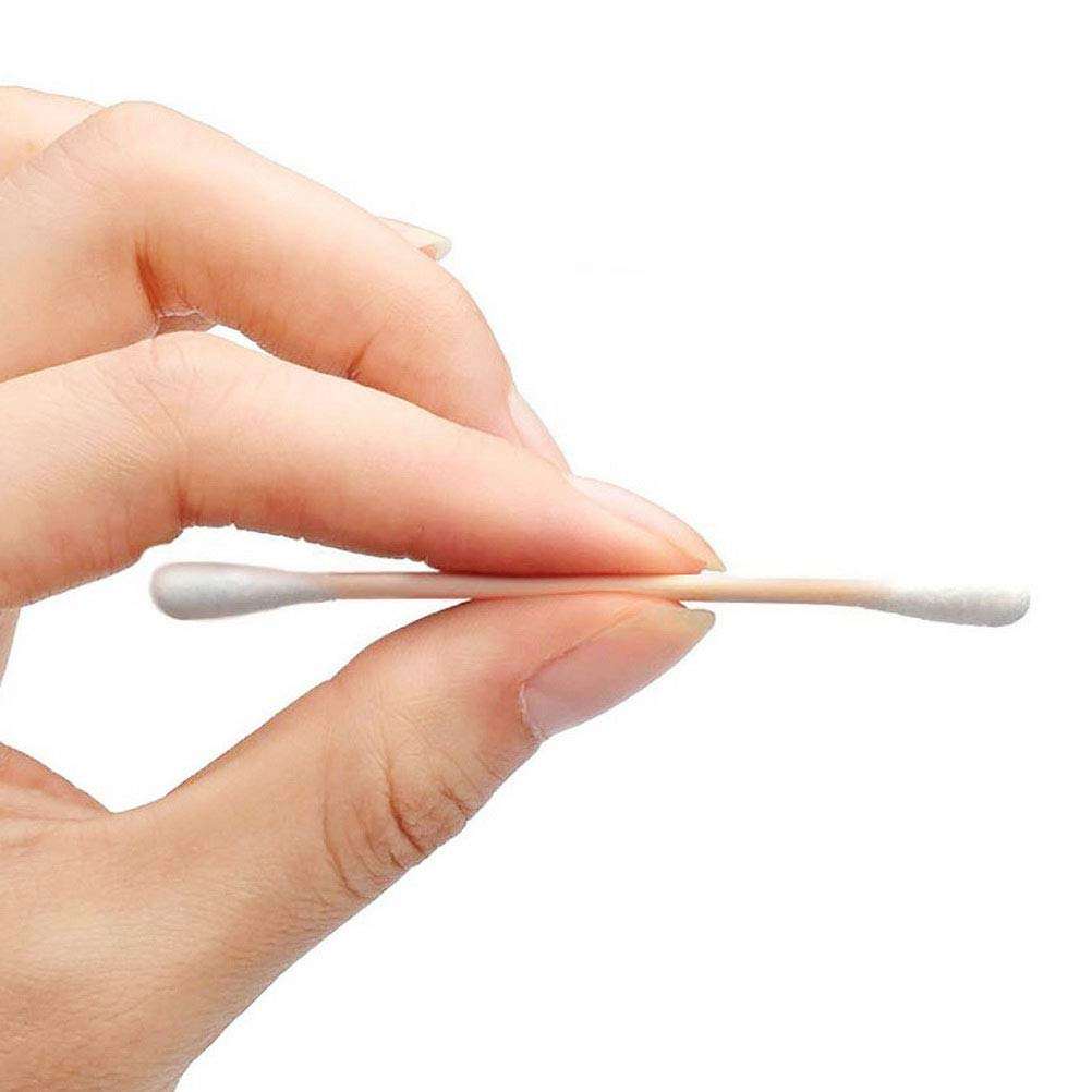 Wooden Cotton Ear Buds 100 Pcs – Soft Cotton Swabs