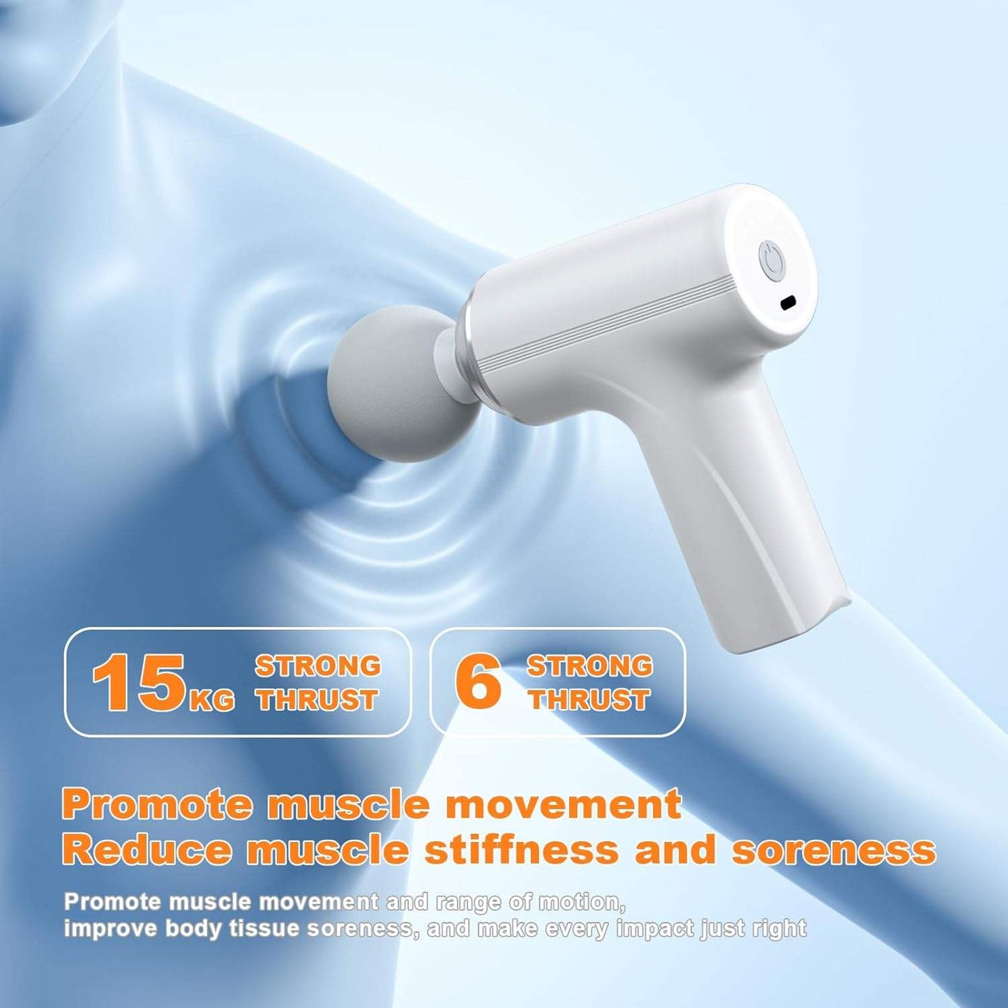 Mini Body Massage Gun for Neck, Back & Shoulder – Portable Handheld Massager