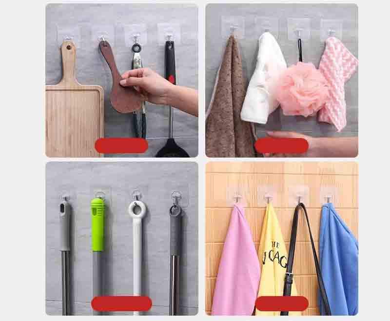Flower Wall Sticker Hook – Strong Self Adhesive Wall Hook (Pack of 25)