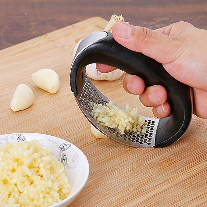 Stainless Steel Garlic Press Rocker | Professional Garlic Crusher & Mincer