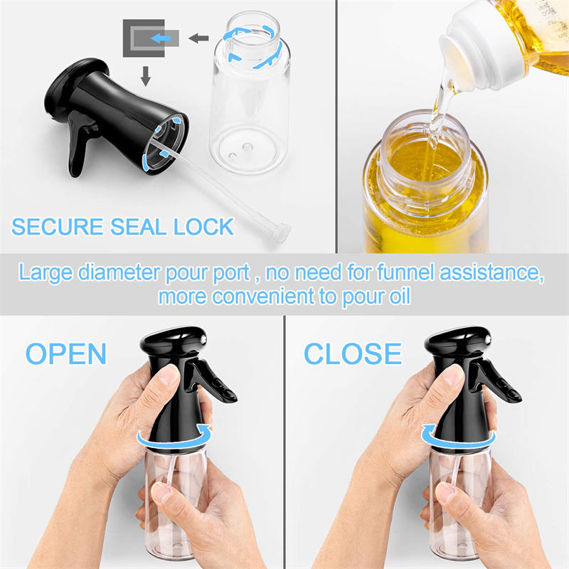 550ml 2 in 1 Oil Sprayer & Dispenser Bottle | Glass Olive Oil Spray Bottle | Kitchen Cooking Oil Bottle
