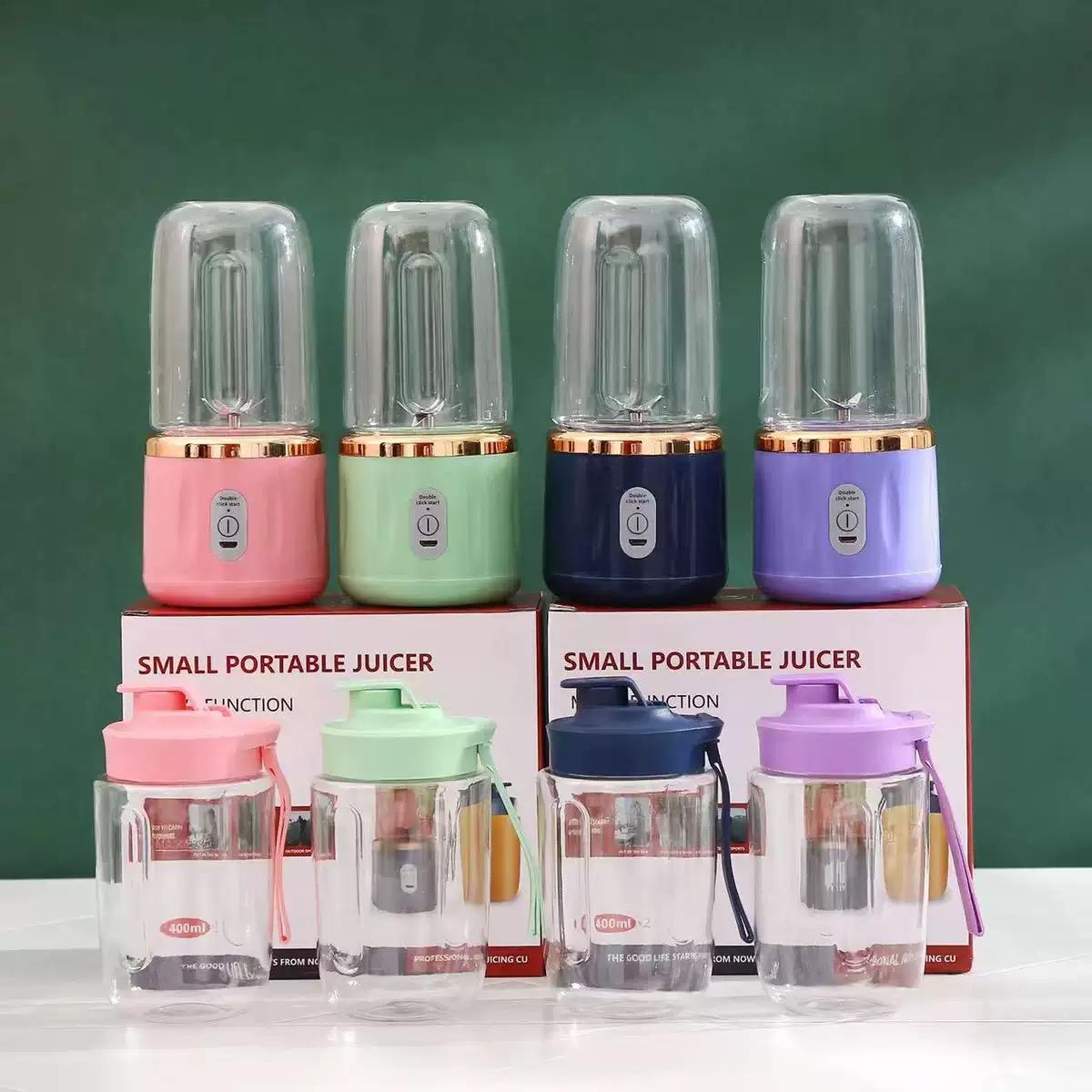 Portable USB Rechargeable Juicer Blender Bottle | 6 Blades | Electric Mini Fruit Mixer | Travel Smoothie Maker | 380ml