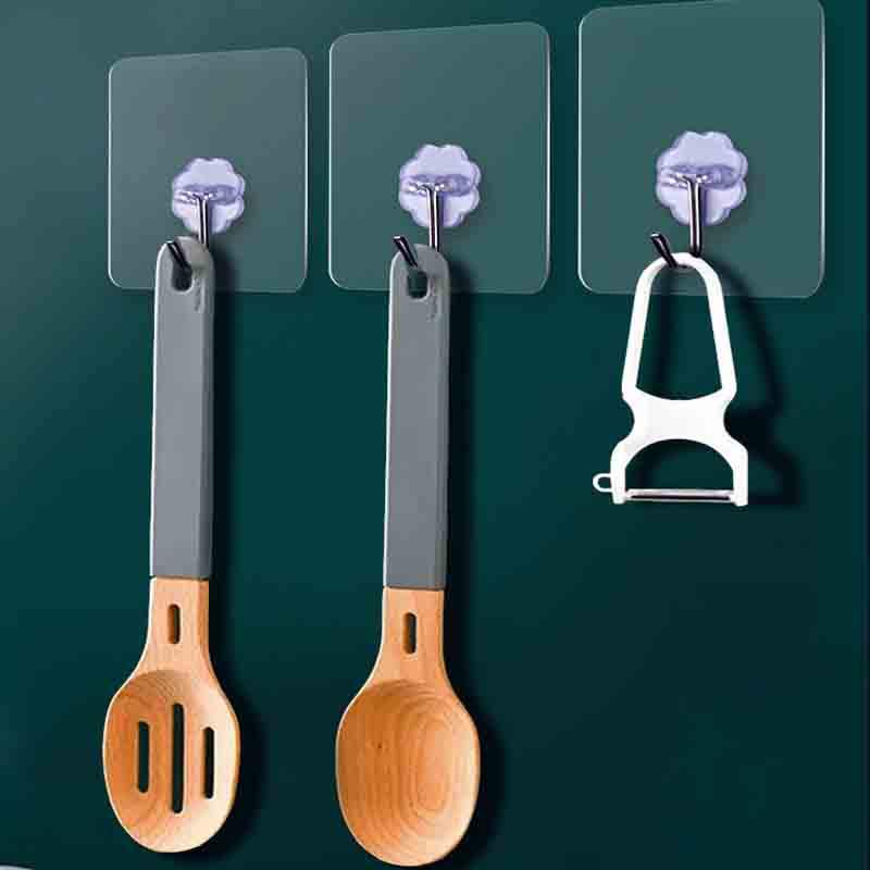 Flower Wall Sticker Hook – Strong Self Adhesive Wall Hook (Pack of 25)