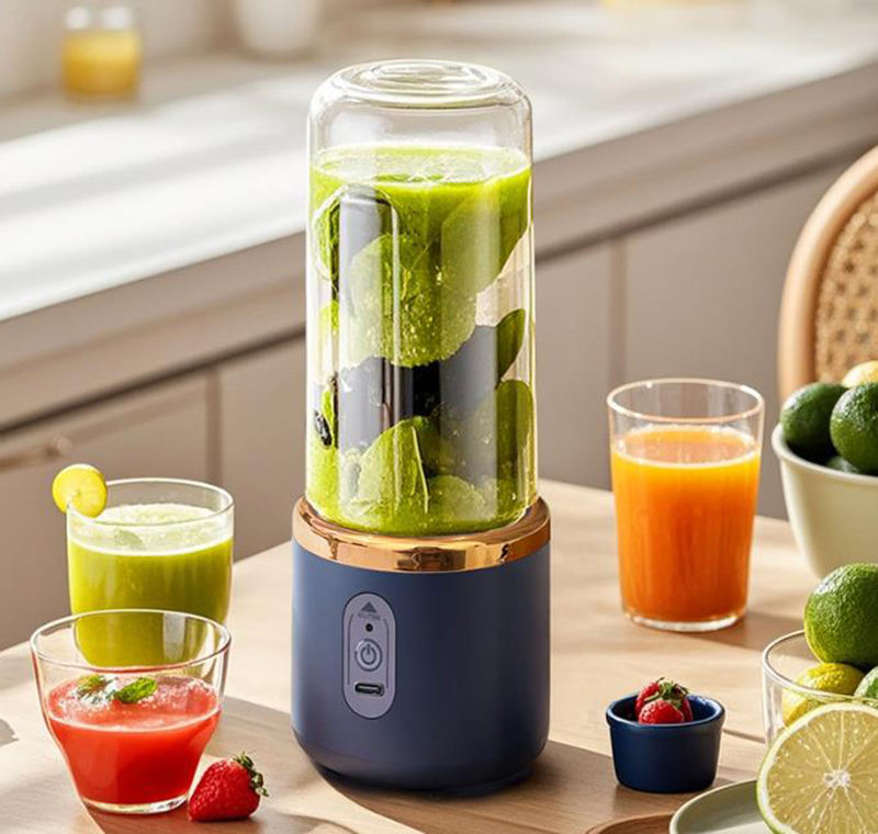 Portable USB Rechargeable Juicer Blender Bottle | 6 Blades | Electric Mini Fruit Mixer | Travel Smoothie Maker | 380ml