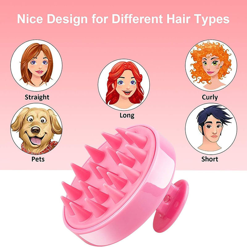 Hair Scalp Massager Brush | Soft Silicone Shampoo Scalp Scrubber