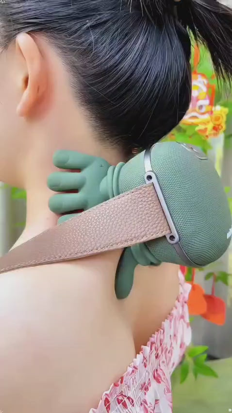 Portable Heated Neck & Back Massager | Wireless 4D Shiatsu Deep Tissue Massage Machine with Heat | Pain Relief for Neck, Shoulder & Back