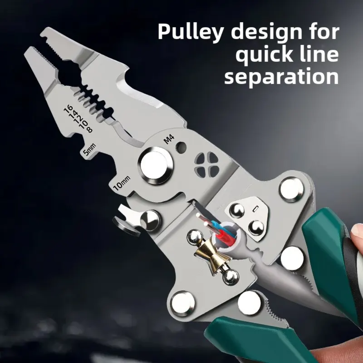 18-in-1 Foldable Wire Stripper Tool | Multifunction Wire Cutter, Crimping & Cable Stripping Pliers | Stainless Steel Electrician Hand Tool