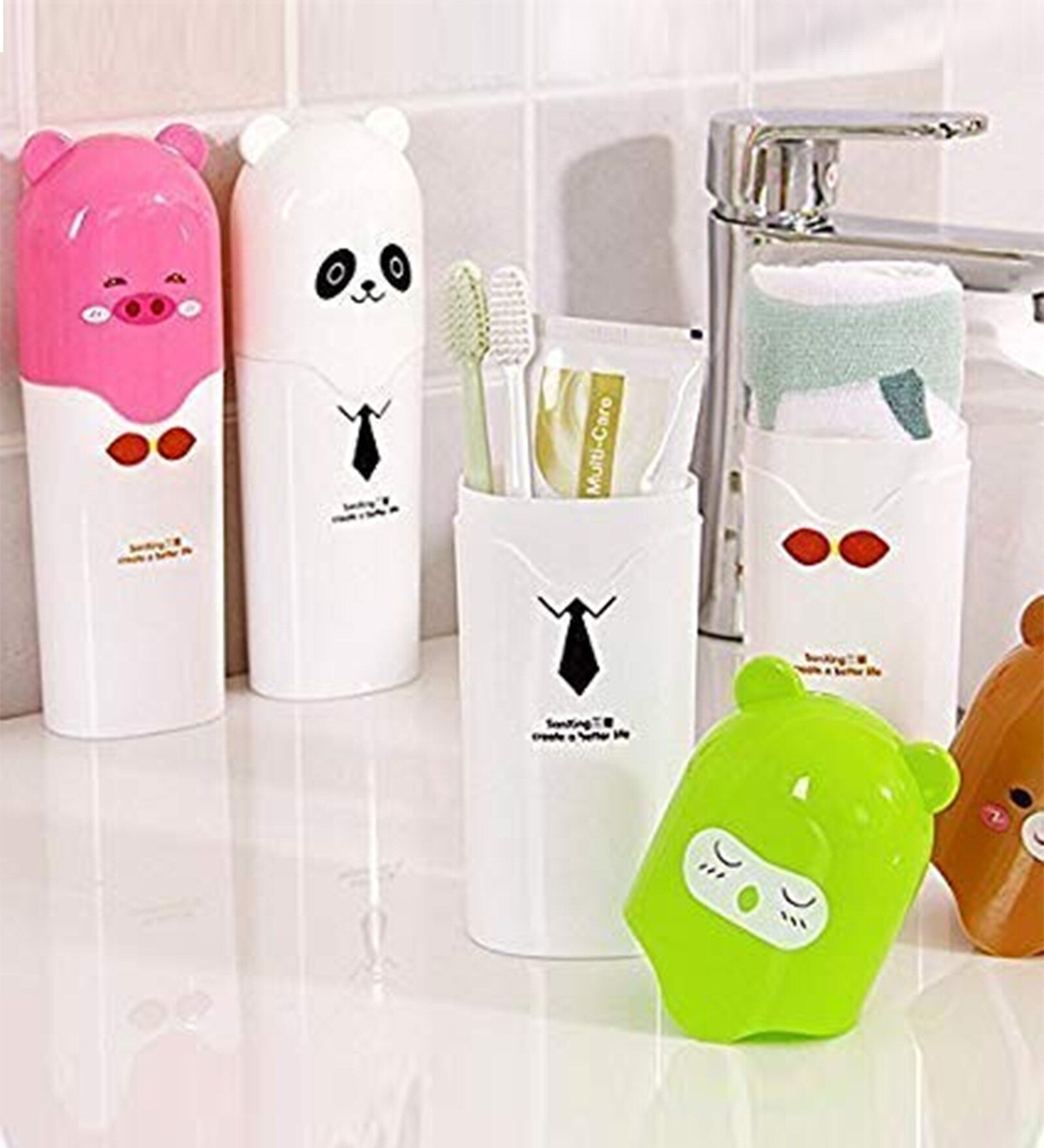 Portable Toothbrush Holder | Travel Toothbrush & Toothpaste Storage Case | Plastic Tooth Brush Container | Big Size